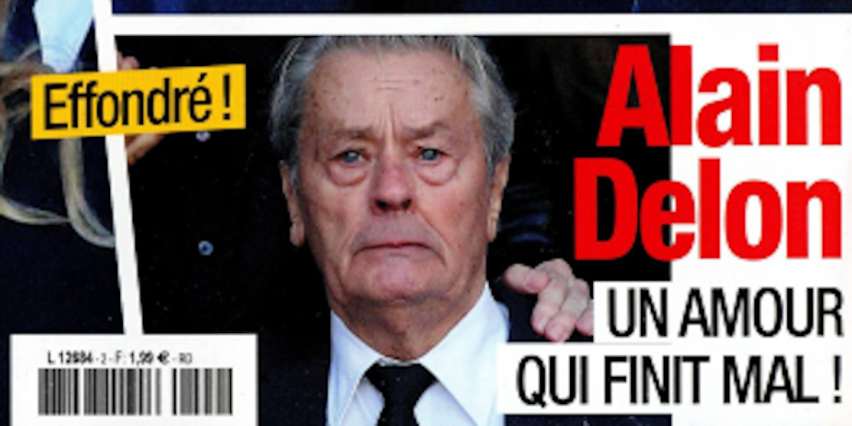 Alain Delon effondré, un amour qui finit mal