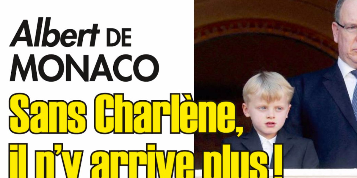 Albert de Monaco, sans Charlène, il n'y arrive plus, un vrai cri de désespoir