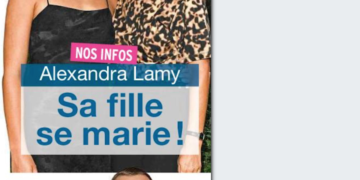 Alexandra Lamy, sa fille Chloé Jouannet se marie - Un mariage suprise