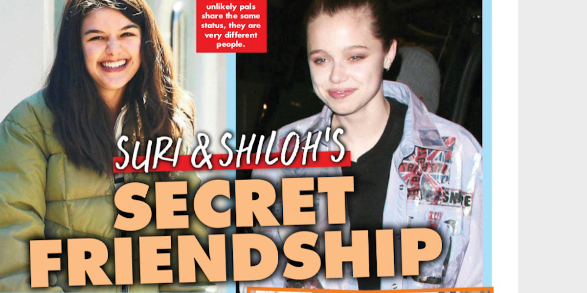 Angelina Jolie et Brad Pitt - Shiloh ultra proche de la fille de Tom Cruise