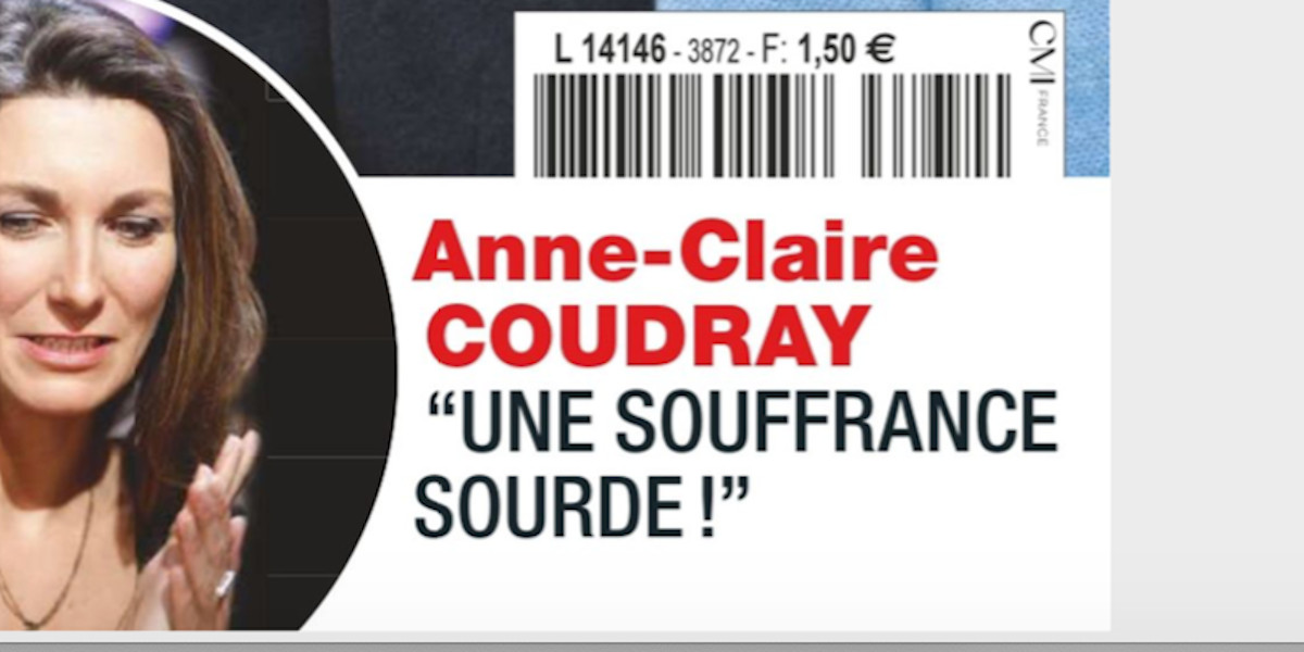 Anne-Claire Coudray, triste séparation, une souffrance sourde qu'elle ose exprimer