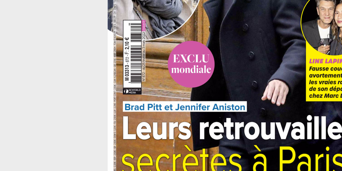 Brad Pitt et Jennifer Aniston, retrouvailles secrètes à Paris