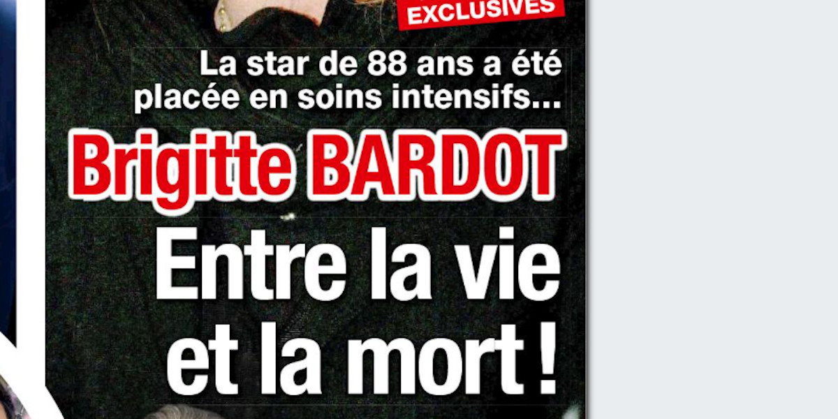 Brigitte Bardot entre la vie et la mort, en soins attentifs à Toulon