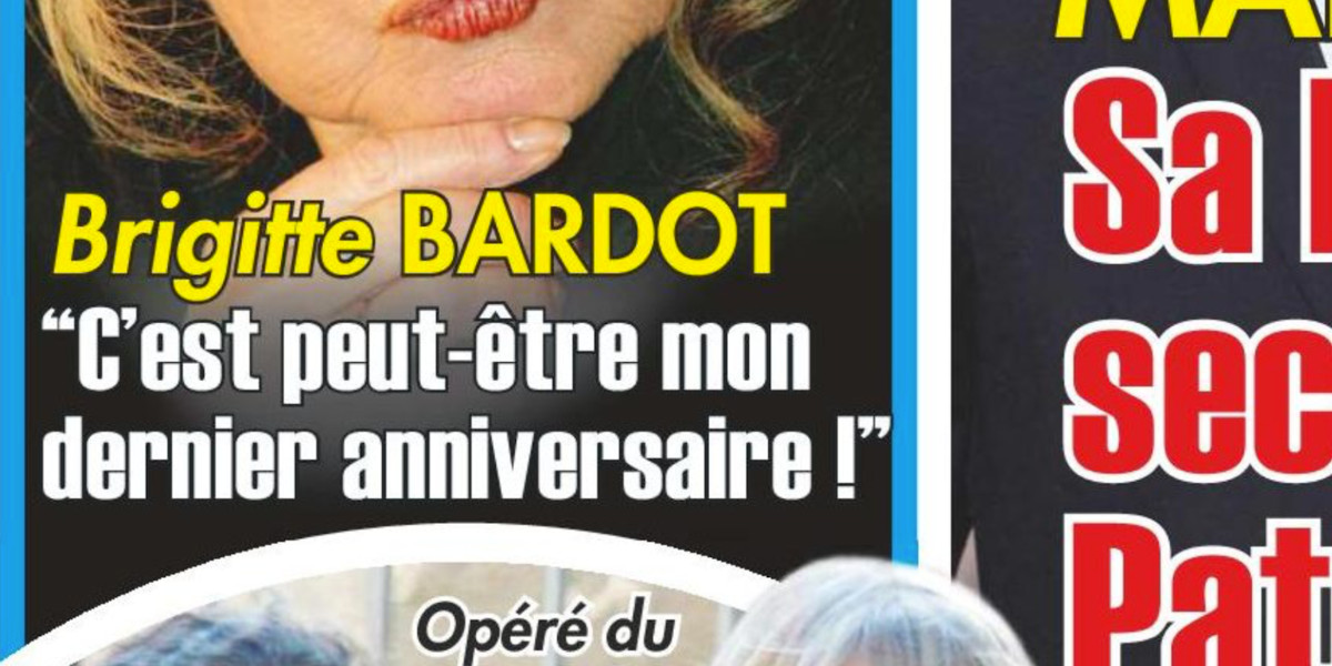 Brigitte Bardot, sa santé se dégrade - C'est peut-être mon dernier anniversaire