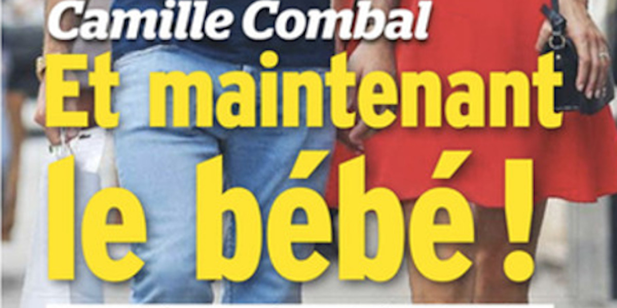 Camille Combal, bébé avec Marie - Il ouvre enfin son cœur