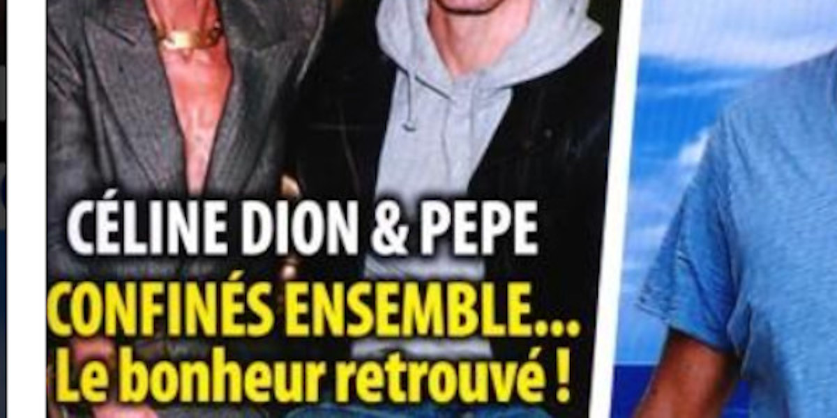 Céline Dion - confinement ave Pepe Munoz - Les Laurentides, la vérité éclate (photo)