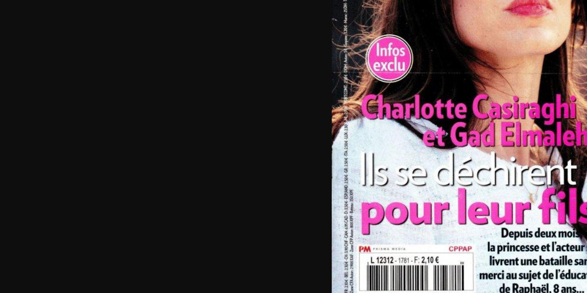 Charlotte Casiraghi et Gad Elmaleh, ils se déchirent pour leur fils »