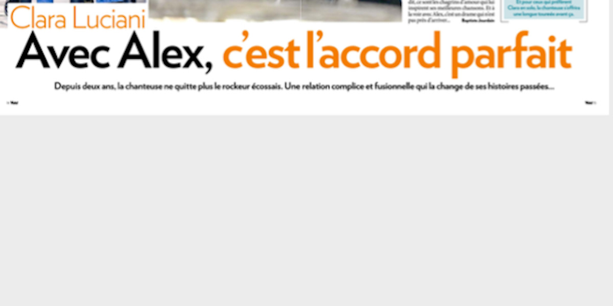 Clara Luciani, avec Alex, c'est l'accord parfait, son ex toxique oublié