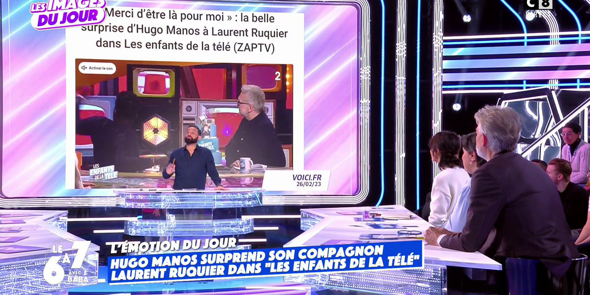 Cyril Hanouna bouleversé dans TPMP, le geste touchant d'Hugo Manos envers Laurent Ruquier