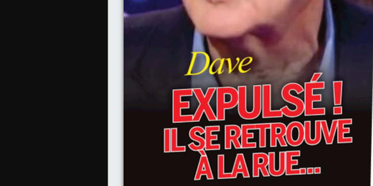 Dave, SDF, déballage chez Cyril Lignac sur M6