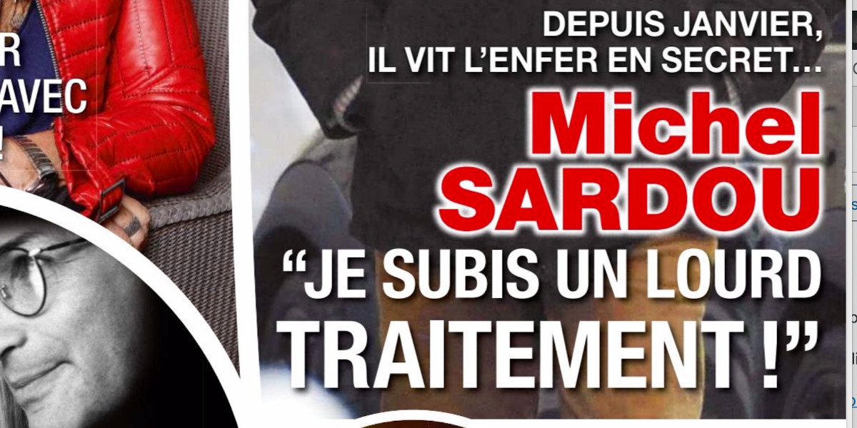 Depuis janvier, Michel Sardou vit l'enfer en secret, « je subis un lourd traitement »