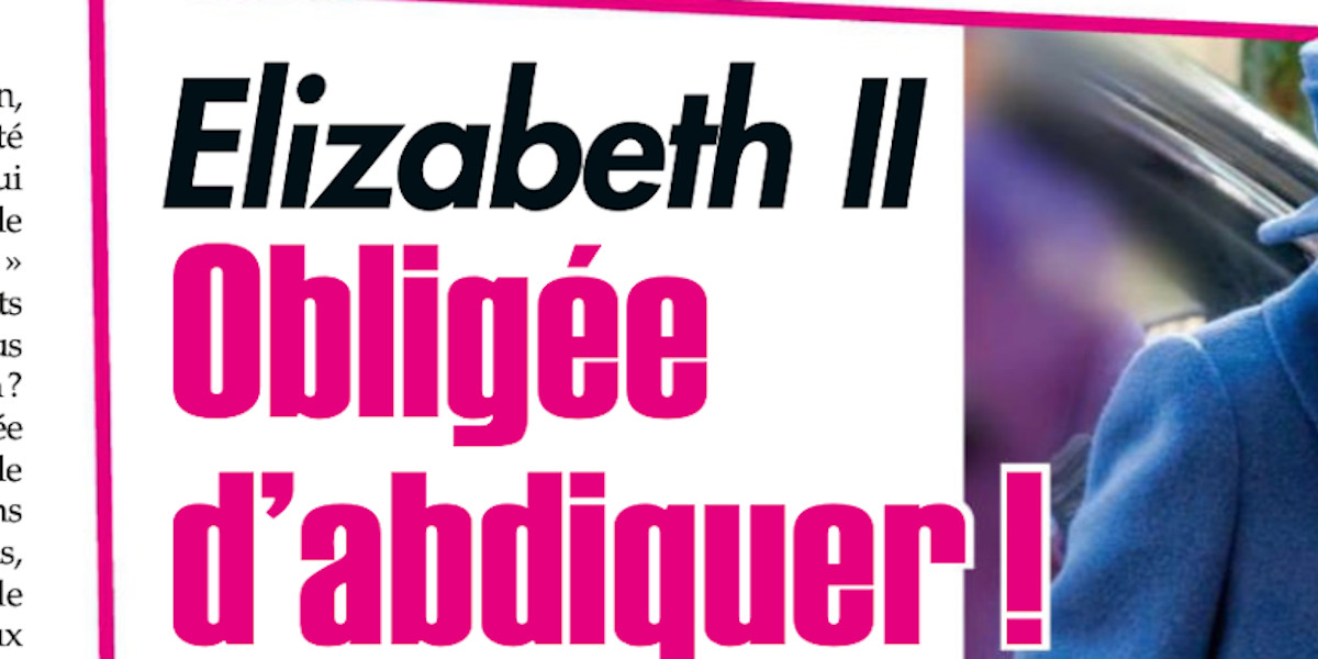 Elizabeth II obligée d'abdiquer, nouveau cap le 30 novembre