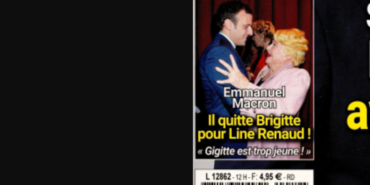 Emmanuel Macron « quitte » Brigitte pour Line Renaud, la vérité éclate