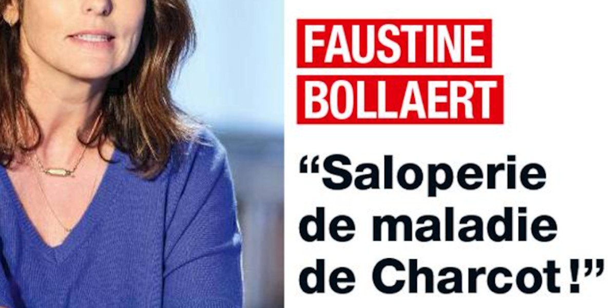 Faustine Bollaert, saloperie de maladie de Charcot