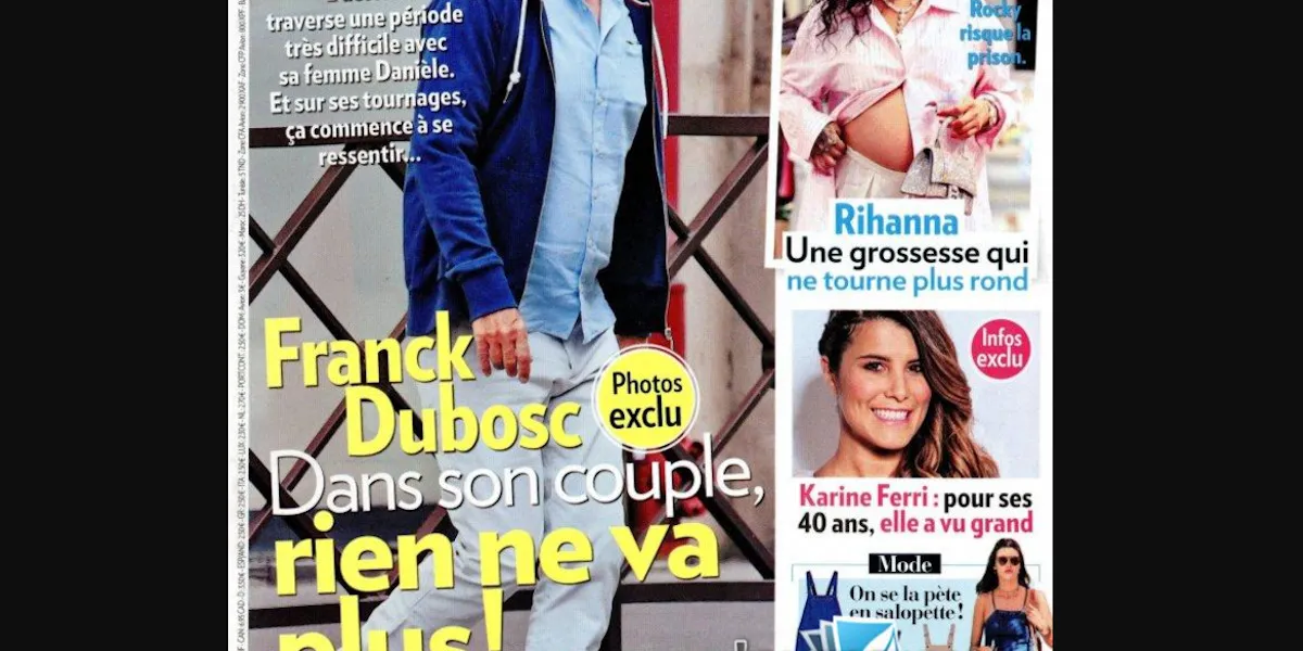 Franck Dubosc en froid avec Danielle, la mère de ses enfants, le sujet évité