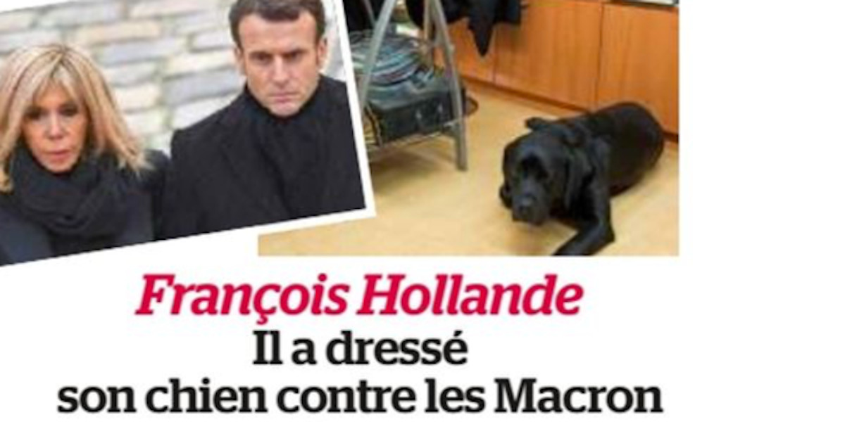 François Hollande a dressé son chien contre Brigitte Macron, la vérité éclate