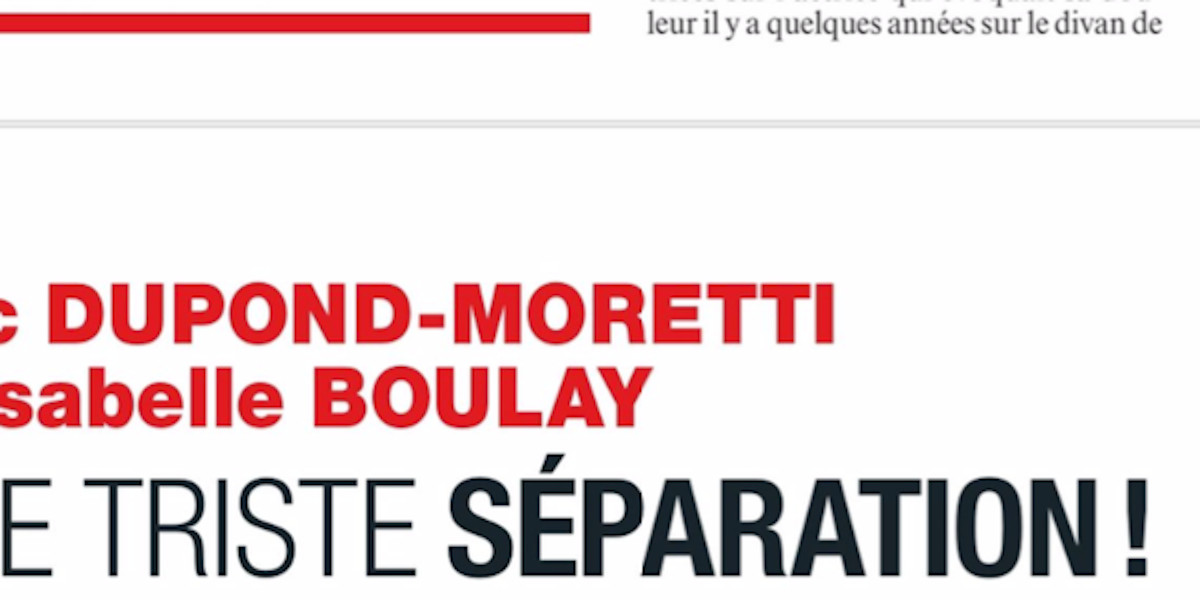 Isabelle Boulay, Eric Dupond-Moretti, triste séparation après quatre ans d'idylle