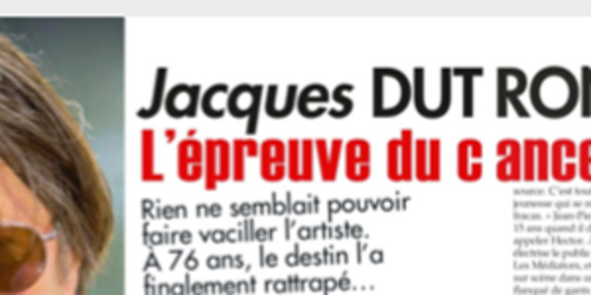 Jacques Dutronc - cancer - mise de au point de Nathalie Baye (photo)