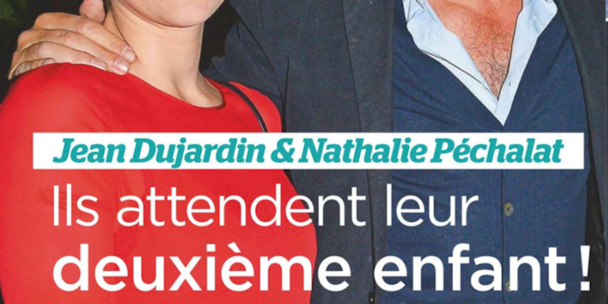 Jean Dujardin et Nathalie Péchalat attendent leur deuxième enfant (photo)