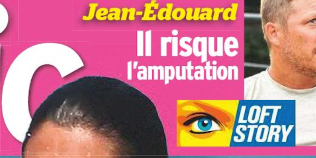 Jean-Edouard Lipa, Il risque l'amputation, (photo) 
