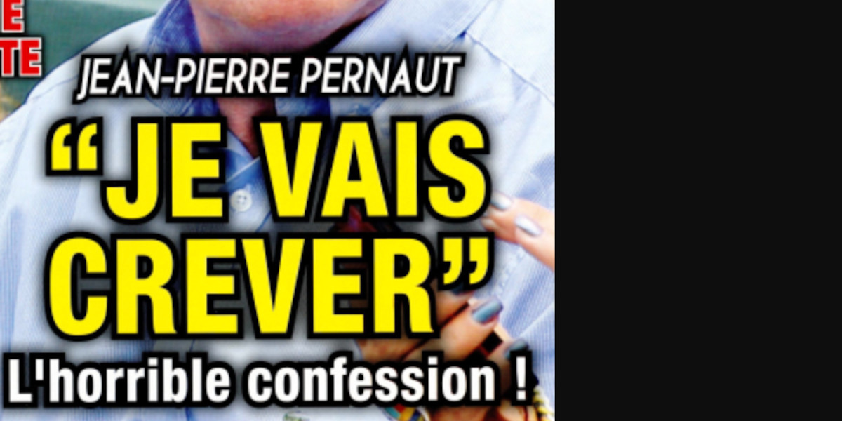 Jean-Pierre Pernaut, "Je vais crever", l'horrible confession