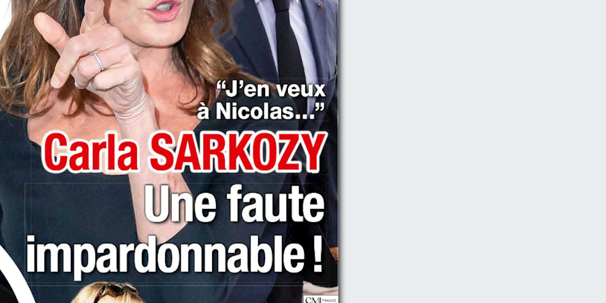« J'en veux à Nicolas », Carla Bruni, une faute impardonnable
