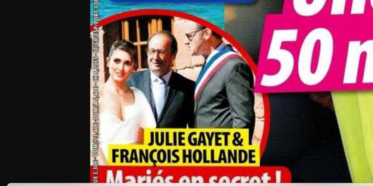 Julie Gayet mariée en secret - grosse déception avec François Hollande