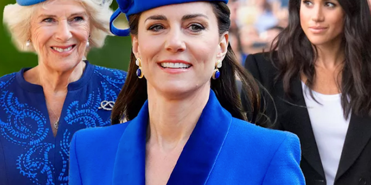 Kate Middleton et Camilla Parker-Bowles en bleu pour Pâques, pique subtile contre Meghan Markle