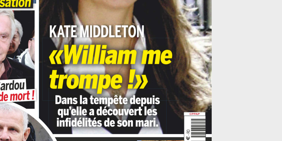 Kate Middleton « William me trompe », leur couple en pleine tempête