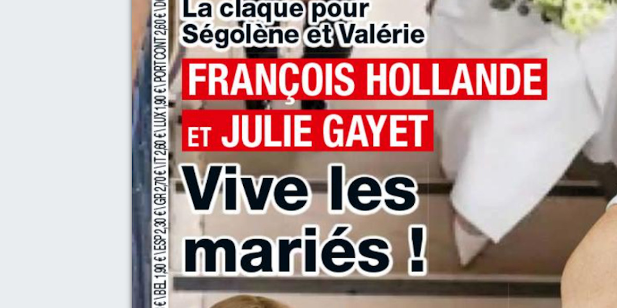 La claque pour Ségolène Royal, le mariage de Julie Gayet lui brise le cœur