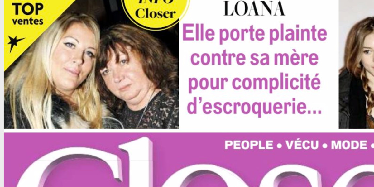Loana porte plainte contre sa mère pour complicité d'escroquerie