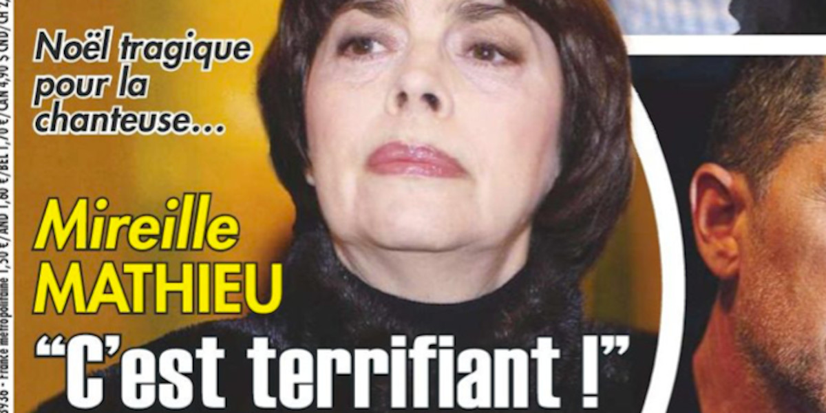 Mireille Mathieu, Noël tragique pour la chanteuse, c'est terrifiant