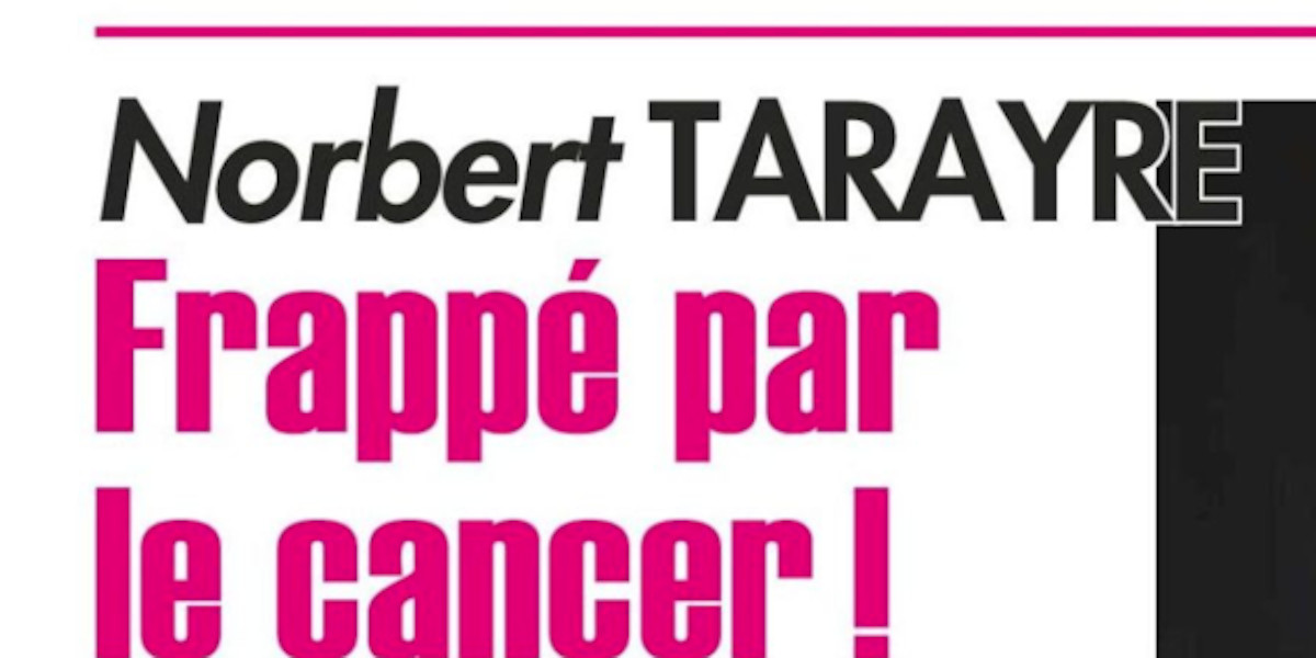 Norbert Tarayre frappé par le cancer - Le chef brise le silence