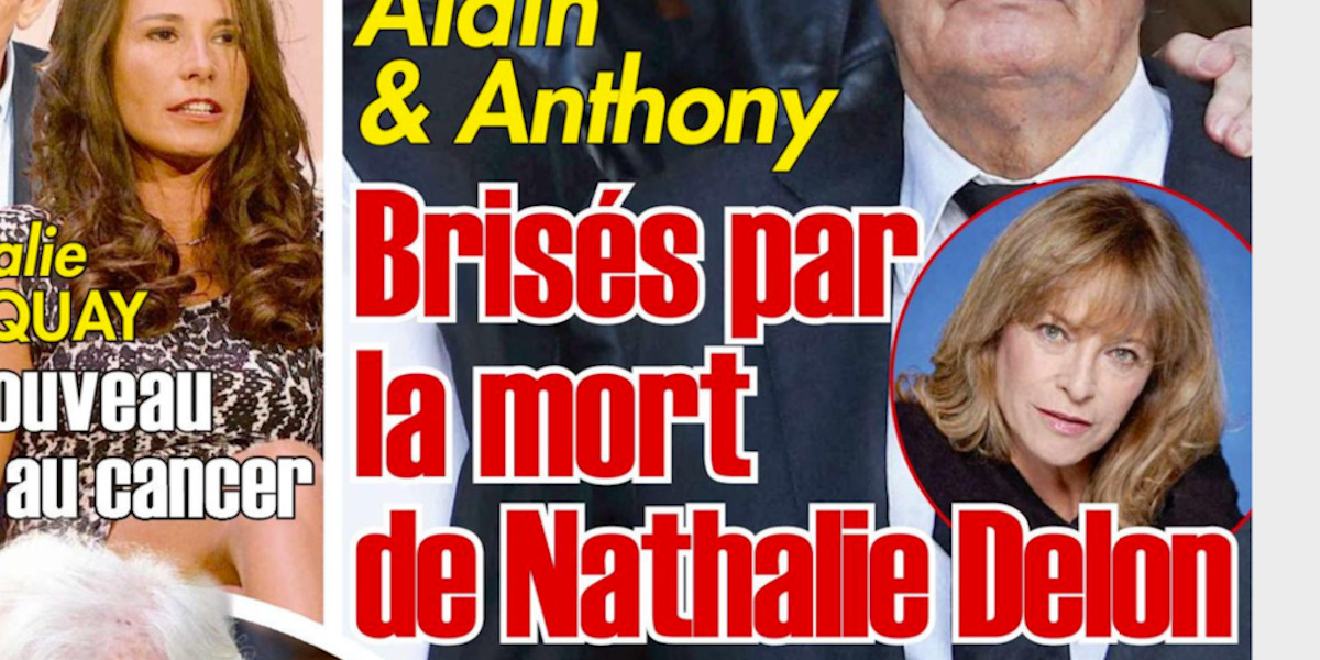 Alain et Anthony Delon, brisés par la mort de Nathalie, le coup de grâce (photo)