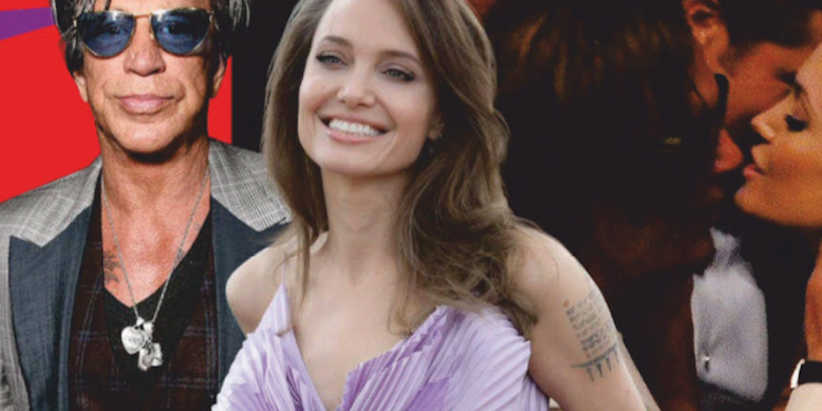 Angelina Jolie se lâche avec Mickey Rourke, Brad Pitt tourmenté (photo)