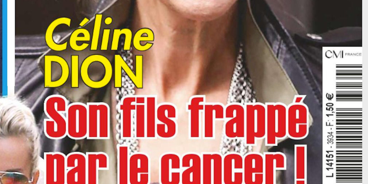 Céline Dion, son fils René-Charles "frappé" par le cancer (photo)