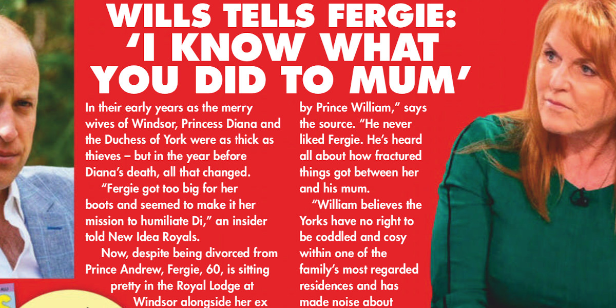 Prince William en colère contre Fergie - Kate Middleton peine de le calmer