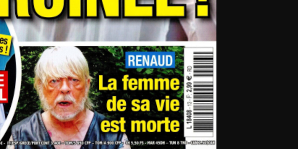 Renaud sous le choc, la femme de sa vie est morte