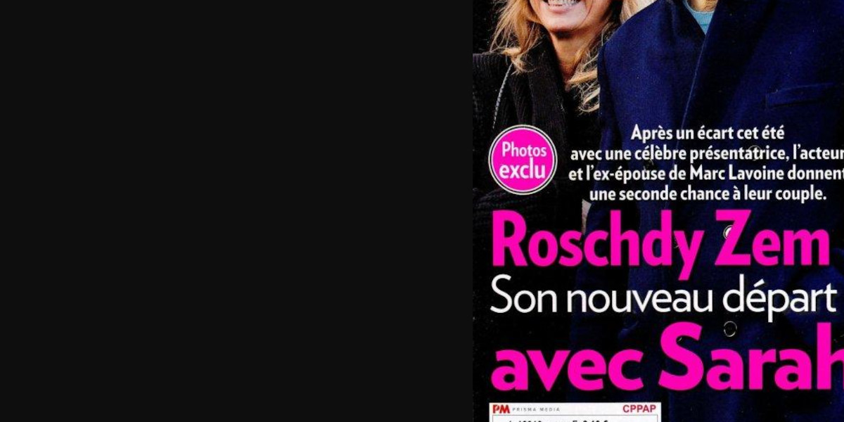 Roschdy Zem, fini Claire Chazal, nouveau départ avec Sarah