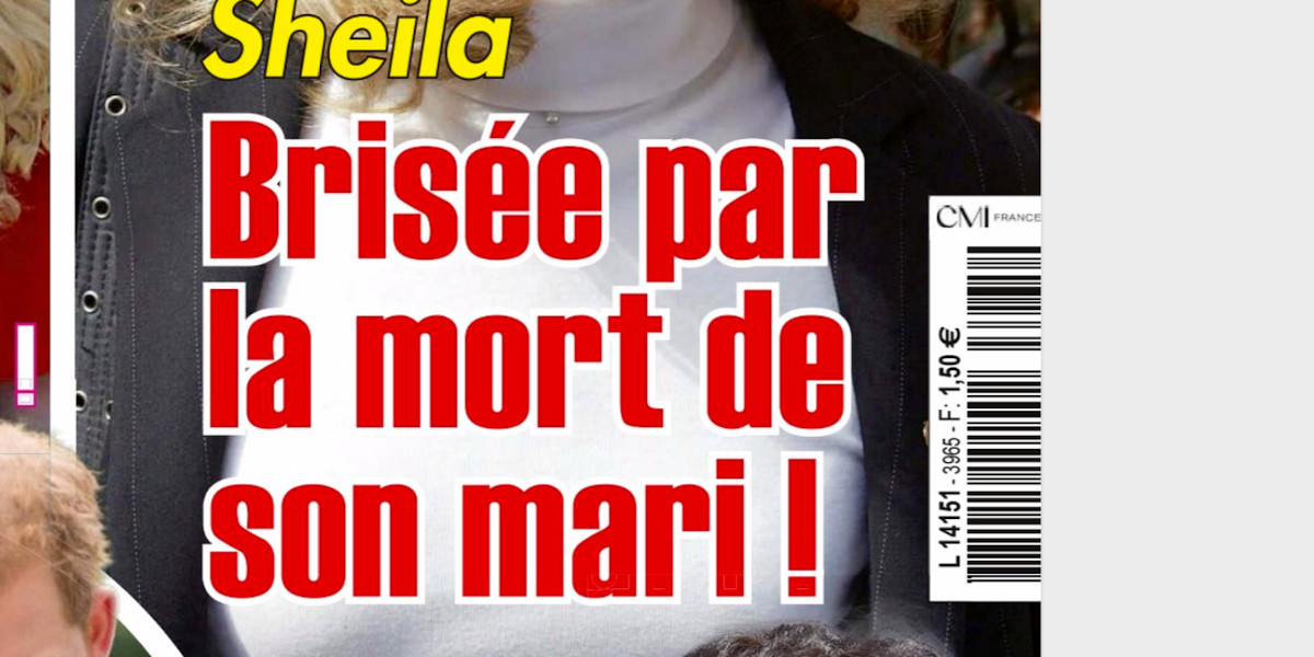 Sheila brisée par la mort de son mari, révélation sur sa disparition
