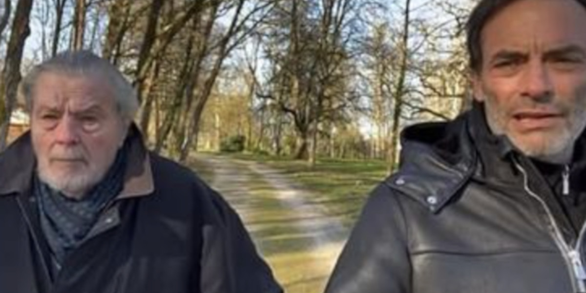 Une vidéo inédite d'Alain Delon dévoile son amour pour Nathalie 