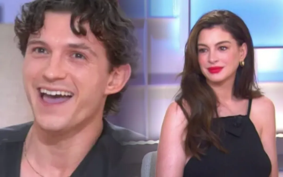 Anne-Elisabeth Lemoine piège Tom Holland : la réaction hilarante d'Anne Hathaway