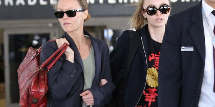Vanessa Paradis- Un soutien de Lily-Rose Depp sur le tournage de Planétarium