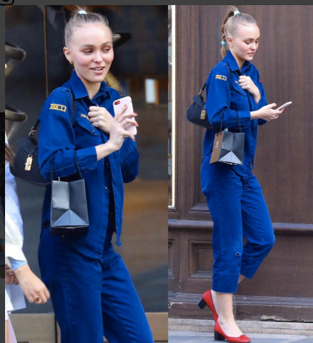 Lily-Rose Depp à Paris auprès de Vanessa Paradis et sa tante Alysson (photo)