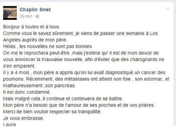 Johnny Hallyday est agacé par les rumeurs sur son cancer « Laissez-moi vivre »