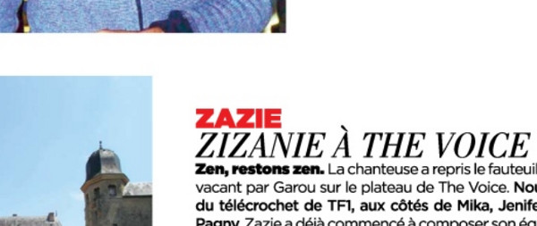 Zazie, la zizanie dans The Voice 4