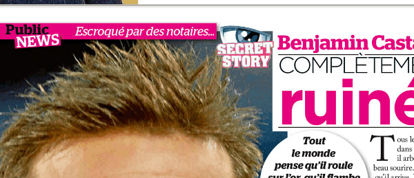 Benjamin Castaldi ruiné. Ses confessions dans Closer