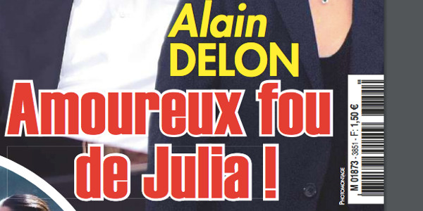 Alain Delon, AVC, le sourire avec Julia, une artiste de 23 ans