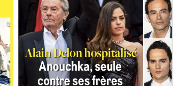 Alain Delon hospitalisé, Anouchka, seule contre ses frères