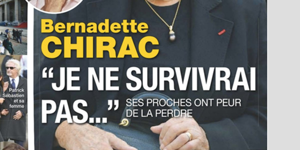 Bernadette Chirac meurtrie, aphasie, la vérité sur son état (photo)